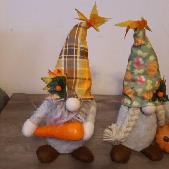 2 Pieces Fall Gnomes Plush Fall Thanksgiving Decorations for Home Table Décor - Picture 3 of 7